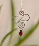 Sterling Silver Spiral Wire Pendant