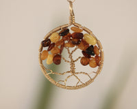 small 14 k gold filled tree of life necklace