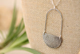 Sterling Silver Bubble Stamped Pendant