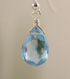 Swiss blue topaz gemstone