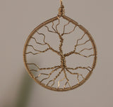 large 14k gold filled plain tree of life pendant
