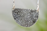 Sterling Silver Bubble Stamped Pendant