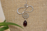 Sterling Silver Spiral Wire Pendant