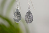 Crackle Textured Teardrop Earrings