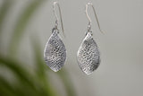 Crackle Textured Teardrop Earrings