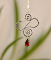 Sterling Silver Spiral Wire Pendant